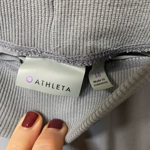 Athleta City Jogger Pants Size 10 Regular Cobblestone Grey 4-Pocket - Picture 5 of 6